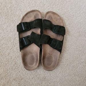 Birkenstock size 39 black suede sandals
